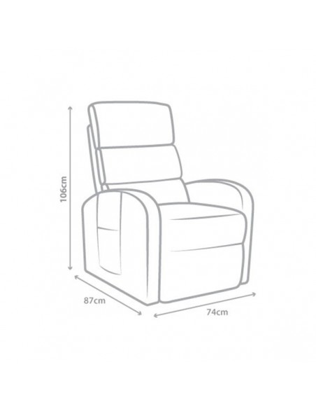 Deluxe - Sillón Relax Masaje Elevador Compact Antiestrés Levanta Personas -