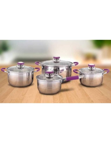 Juego de Ollas, Batería de cocina de acero...