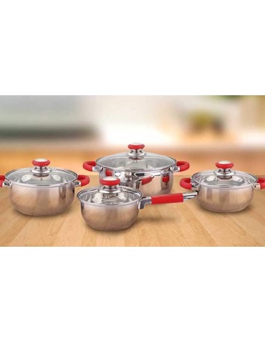 Juego de Ollas, Batería de cocina de acero...
