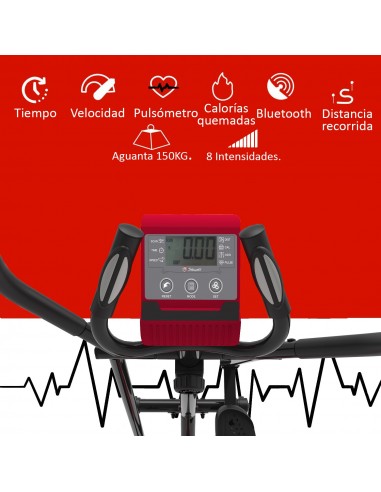 Bicicleta elíptica - 8 intensidades diferentes...