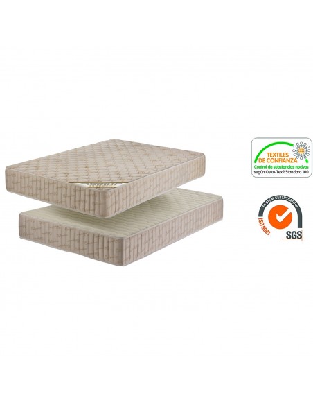 Colchón Ortopédico Anatómico Eliocel Lana de Merino Oro 20 cm Firmeza Alta