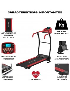 Cinta de Correr Plegable y Andar Deluxe Portátil Aguanta... 2