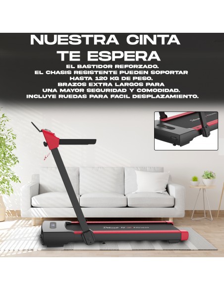 Cinta de Correr Trotar Andar electrica plegable 2 en 1 - Motor 2000W - Mando - Conexión App Kinomap