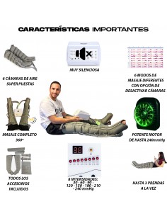 Máquina de masajes Presoterapia PRO+ 6 Cámaras – Cuidado... 2