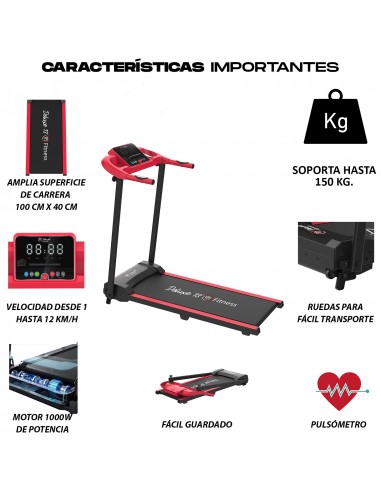 Cinta de Correr Plegable 1000W | Cinta de Andar...
