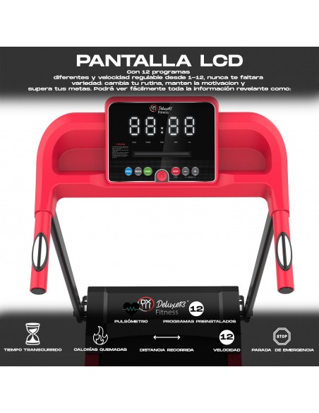 Cinta de Correr Plegable 1000W | Cinta de Andar Eléctrica Silenciosa T12F1