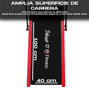 Superficie de carrera antideslizante amplia de 100x40 cm